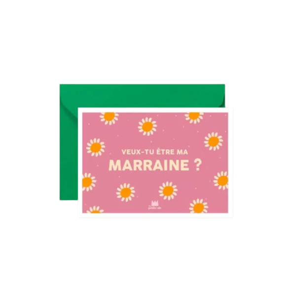 Carte "Veux-tu être ma maraine ?"