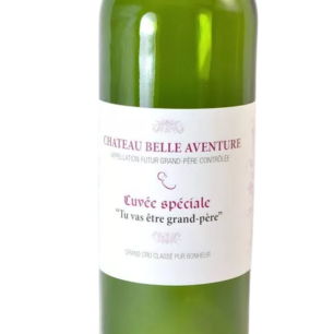 Etiquette bouteille de vin "Grand père"