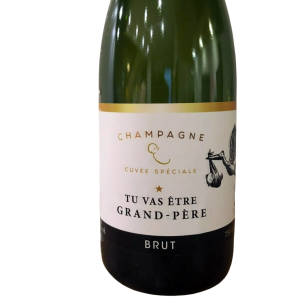 Etiquette champagne "Grand père"