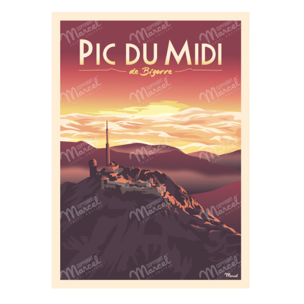 Affiche A3 "Pic du Midi de Bigorre"