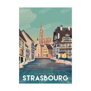 Affiche A3 "Strasbourg, la petite France"