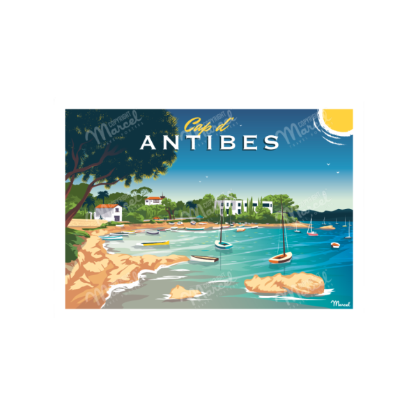 Affiche "Cap d'Antibes"