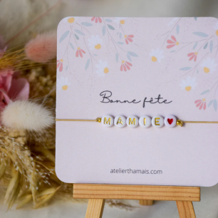 Bracelet "Bonne fête mamie"