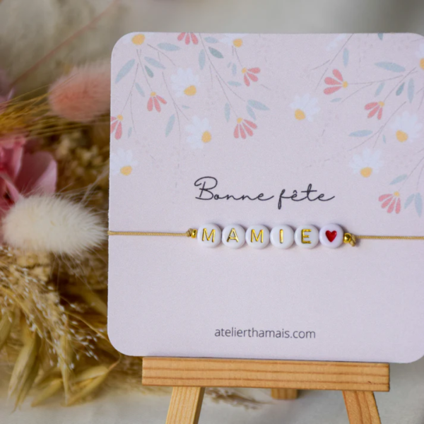 Bracelet "Bonne fête mamie"