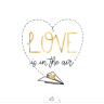 Tatouage éphémère "Love is in the air" x5