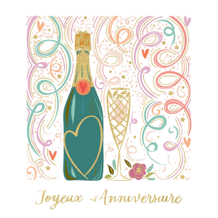Carte festive "Joyeux anniversaire"