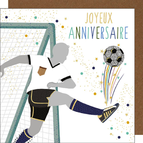 Carte foot "Joyeux anniversaire"