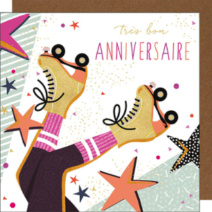 Carte roller "Très bon anniversaire"