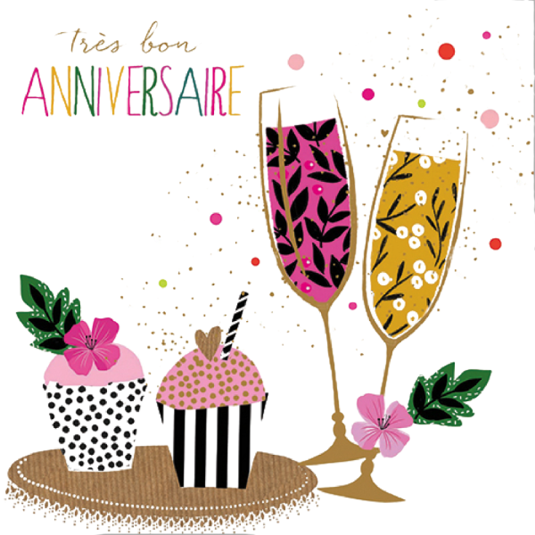Carte "Très bon anniversaire"