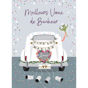 Carte XL "Meilleurs voeux de bonheur"