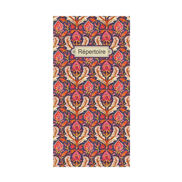 Répertoire violet et fleurs rouges - Gwenaelle Trolez