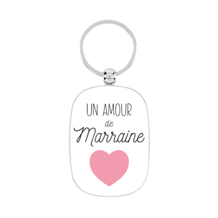 Porte clé "Un amour de marraine"