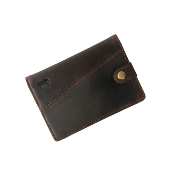 Portefeuille en cuir "Handy Max" - Marron
