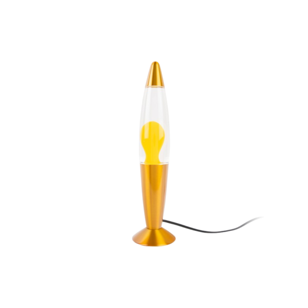Lampe à lave jaune