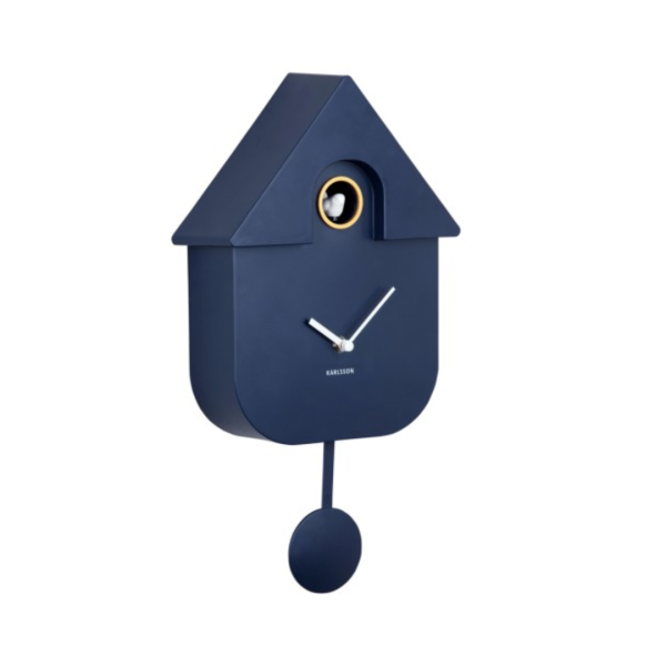 Horloge coucou bleu marine