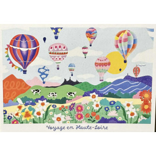 Carte voyage en Haute-Loire - 10*15