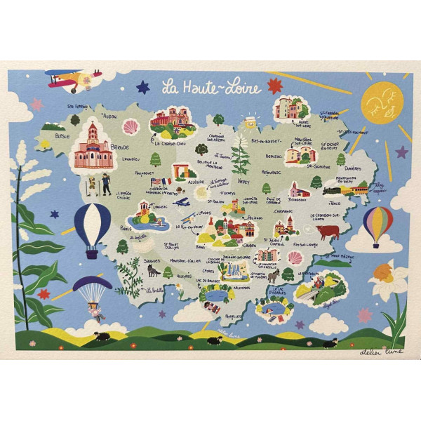 Affiche Haute-Loire - 30*40CM