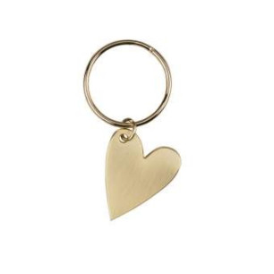 Porte-clés "coeur doré"