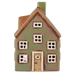 Photophore maison verte