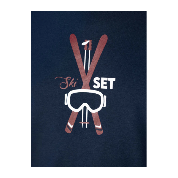 Tee-shirt ski bleu - XXL