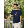 Tee-shirt ski bleu - XL