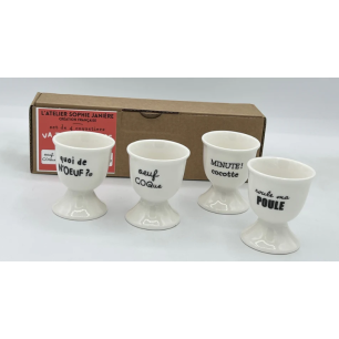 Lot de 4 coquetiers