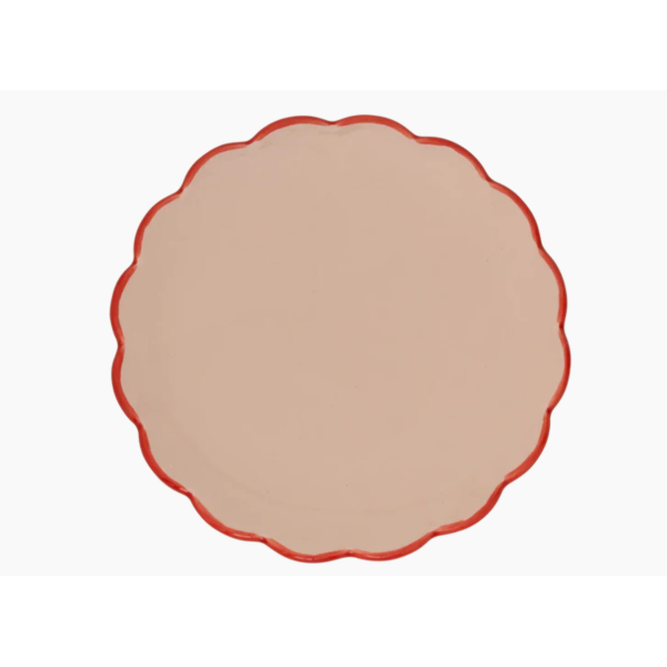 Assiette rose