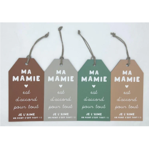 Etiquette message "ma mamie" - Petit modèle