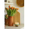 Bougie tulipe turquoise