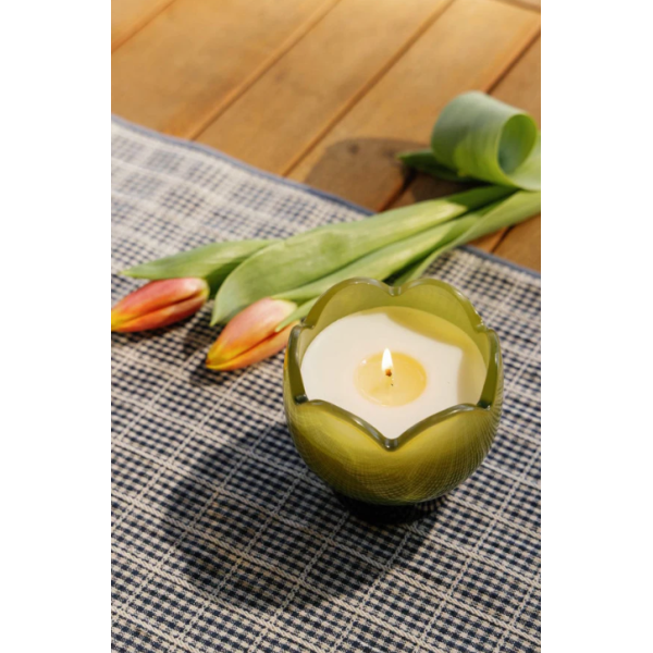 Bougie tulipe verte