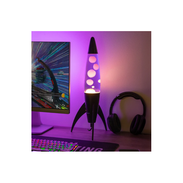 Lampe lave violette