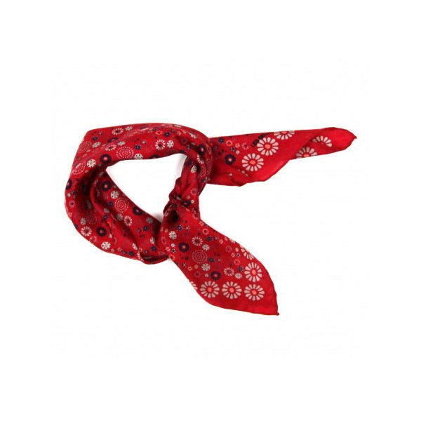Mini foulard "hanami rouge"