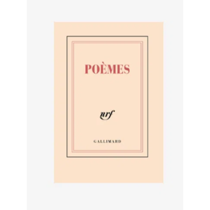 Carnet "poèmes" - Gallimard