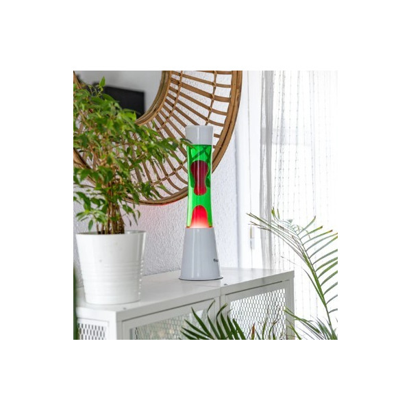 Lampe lave rose et verte