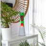 Lampe lave rose et verte