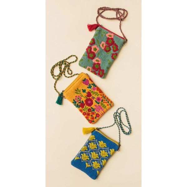 Pochette portable fleur