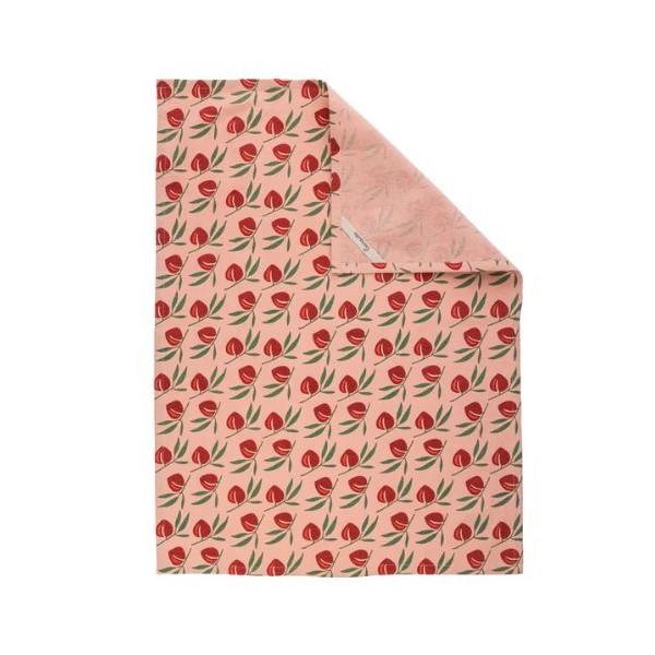 Torchon jardin rouge