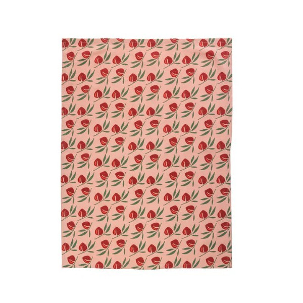 Torchon jardin rouge