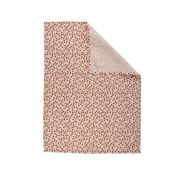 Torchon jardin cerise