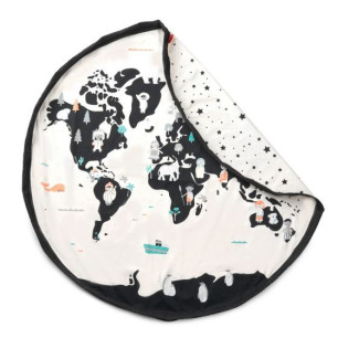 Sac de rangement et tapis d'éveil "Mappemonde"