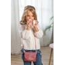 Mini sac glitter framboise