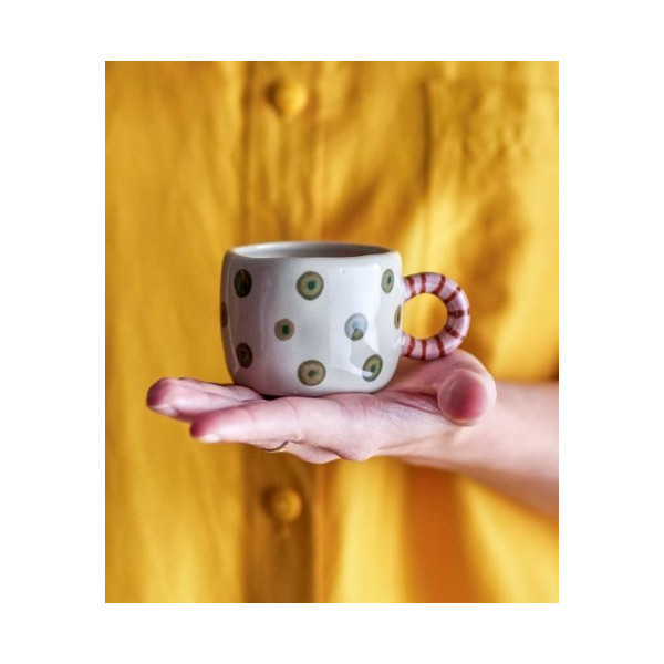 Tasse pois verts
