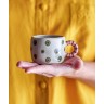 Tasse pois verts