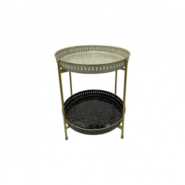 Trepied double rond - doré