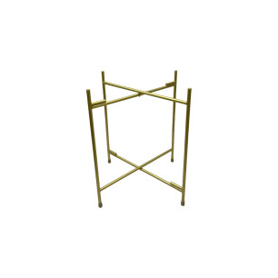 Trepied double rond - doré