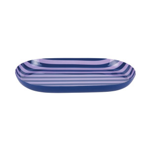 Plateau oval - bleu & violet