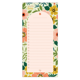 Bloc-Notes Floraison  10 x 21 cm