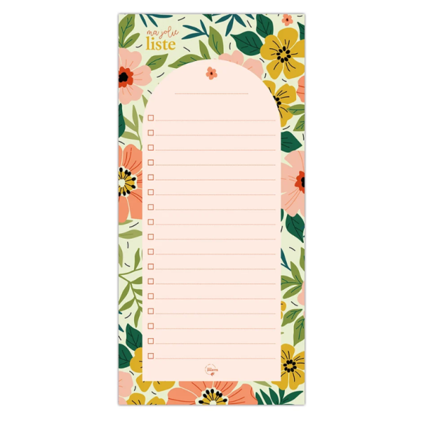 Bloc-Notes Floraison  10 x 21 cm
