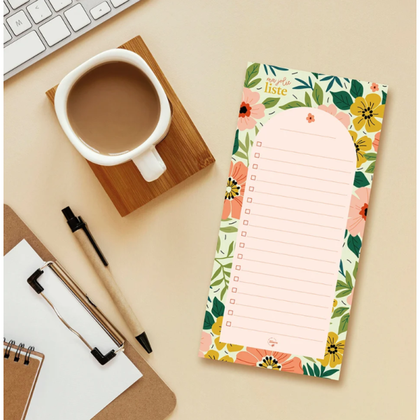 Bloc-Notes Floraison  10 x 21 cm