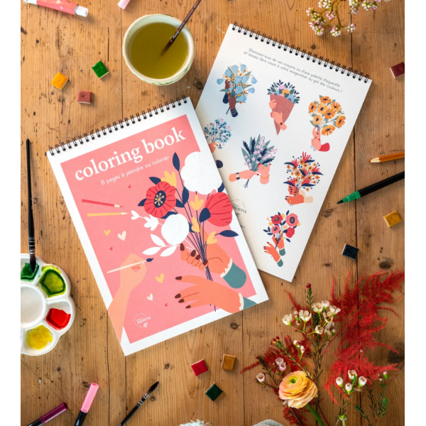 Carnet de Coloriage & Peinture A4 « Entre tes mains »